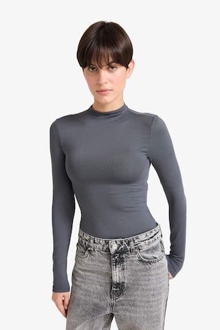 Defacto Yarım Balıkçı Yaka Uzun Kollu Çıtçıtlı Body F9242ax25auar58 Antrasit