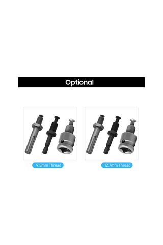 Jeemson 12.7mm İçindeki Çelik 3'lü Takım: Darbeli Matkap, Vidalama Ve Tornavida Adaptörü - İnşaat, Tamir Ve Dıy İçin Pratik Erişim