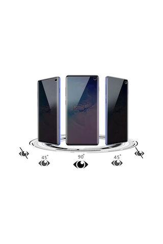 Samsung Uyumlu Galaxy S10 Privacy Gizlilik Filtreli Hayalet Cam