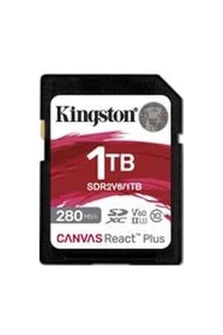 Kingston Sdr2v6-1tb Canvas React Plus Sdxc Uhs-ıı 280r-150w U3 V60 For Full Hd-4k Sd Hafıza Kartı K