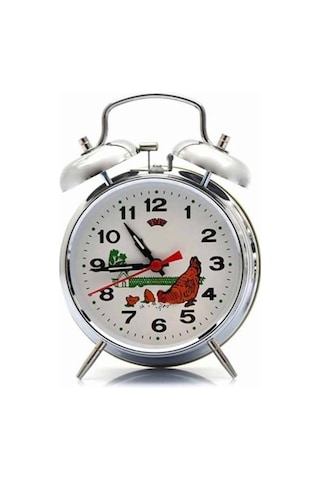 Nostaljik Kurmalı Horozlu Çalar Saat