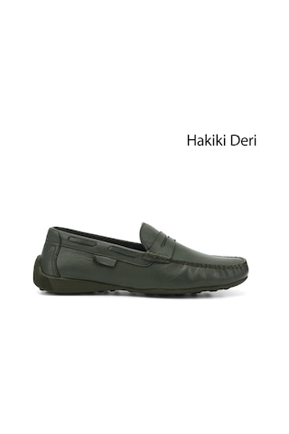 Diğer Erkek Haki Rok Hakiki Deri Loafer Ayakkabı Ddma71201647