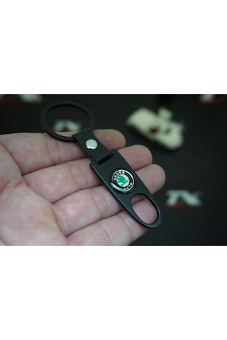 Skoda Auto Logo Anahtarlık Sibop Kapağı Seti