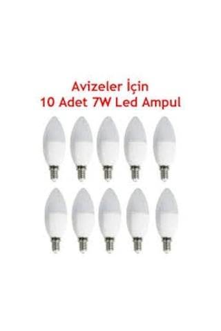 Noas 7 Watt Bujı E14 Duy Led Ampul Beyaz 10 Adet
