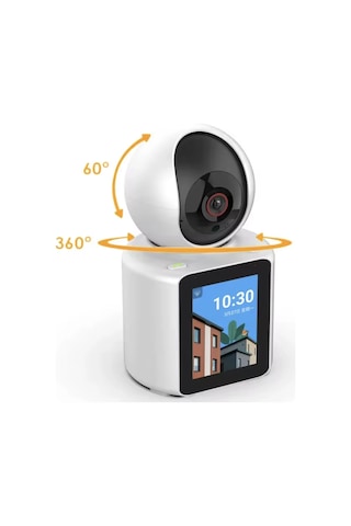 1080p Wifi Ip Güvenlik Kamerası, Ekranlı, İki Yönlü Ses, Hareket Algılama, Gece Görüşü
