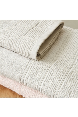 Karaca Home Vinos 4 Parça Banyo/Baş Havlusu Hamam Seti Pudra