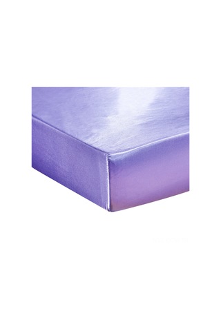 Qingmipy Yumuşak İpek Hissi Veren Polyester Çarşaf - 30cm Derin Cep - Tek Kişilik Açık Mor DiğER