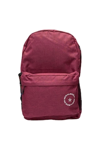 Su Geçirmez Kumaş Ortaokul Lise Unisex Okul Sırt Ve Seyahat Çantası - Bordo