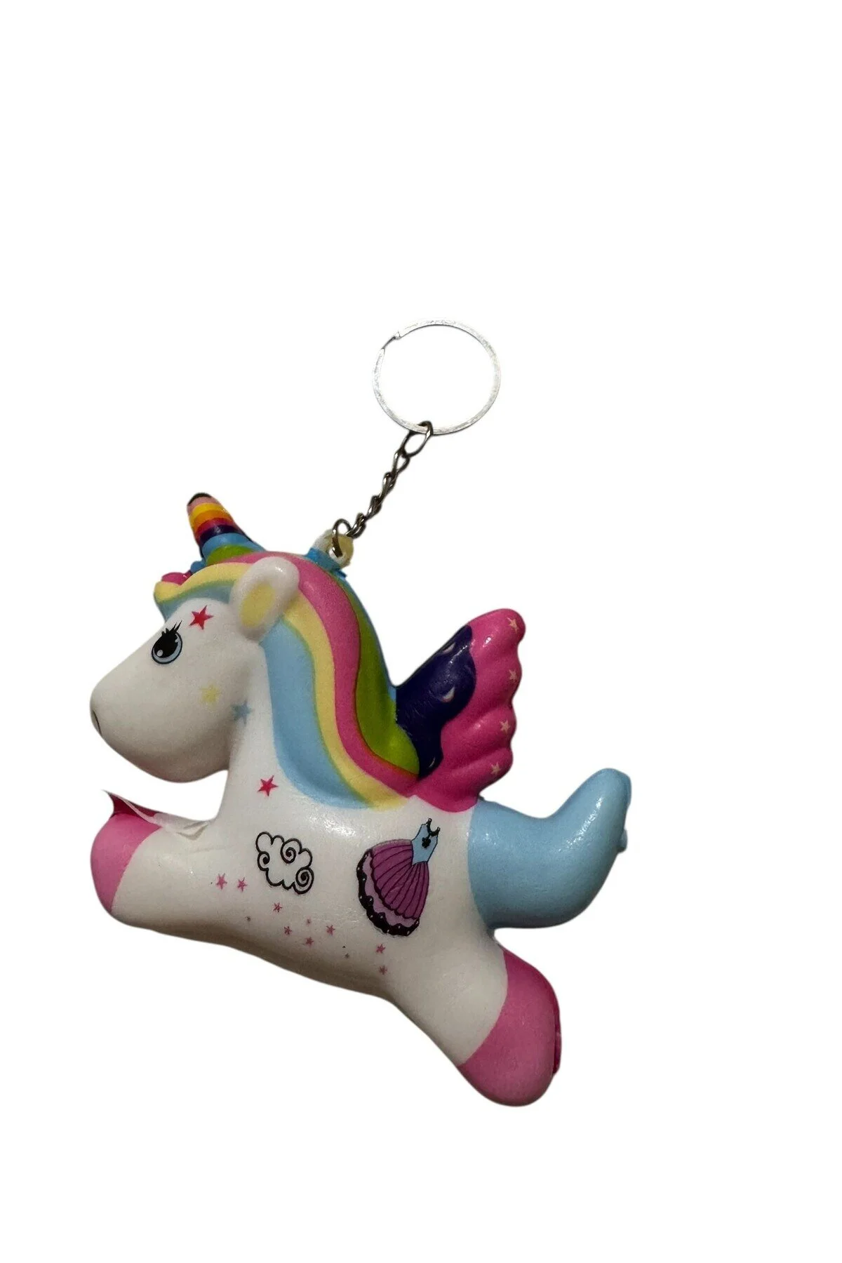 Unicorn Figür Sukuşi Anahtarlık Karışık Gönderilir Çok Renkli