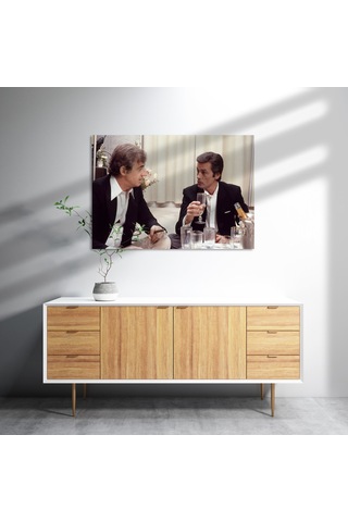 Cakasepetim Jean Paul Belmondo Ve Alain Delon Ahşap Mdf Tablo