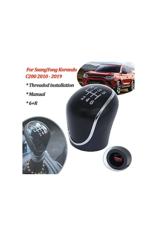 Yifomall Modern Ix35 Ve Çift Ejder Korando C200 İçin M10 Dişli Vites Topu - 6sp+mt Manuel Şanzıman Uyumlu Siyah