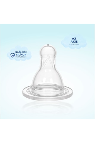 Wee Baby Silikon Biberon Emziği Az Akış No:1 0-6 Ay