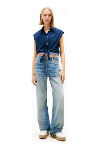 Tommy Jeans Lacivert Kadın Gömlek Tjw Tıe Front Poplın Shırt-16164