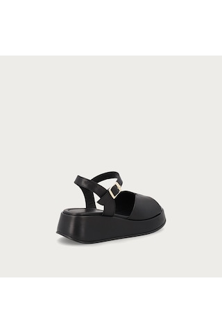 Nero Black Sandalet Kadın 04m2 Frau Wıth Ankle Strap siyah