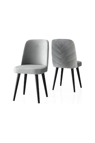Tekno Venedik Mdf Açılır Mutfak Masa Sandalye Takımı 60x100 Beyaz - Gri