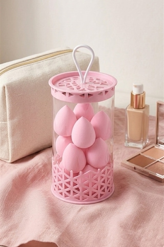 Mini Boy 8'li Pembe Makyaj Süngeri Seti- 2 Cm X 3 Cm Makyaj Uygulama Süngeri