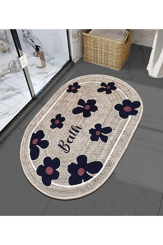 Moole Bej 3'lü Set Banyo Paspası Djtbanyo Varyantlı Renkli