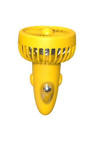 Kangvka Yazın Serinletici: Kol/ Boyun Bağlı Usb Şarjlı Mini Fan, 3 Hız Ayarı, Taşınabilir Ev/ Dışarı/ Seyahat/ Ofis F6 Sarı