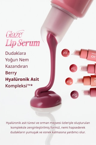 Clıo Glaze Lip Serum 01 Soft Fig