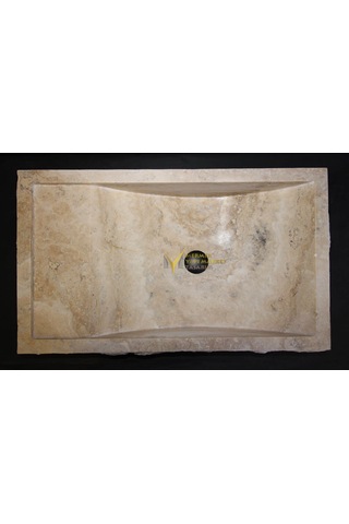 Traverten Sabunluklu Patlatma Lavabo