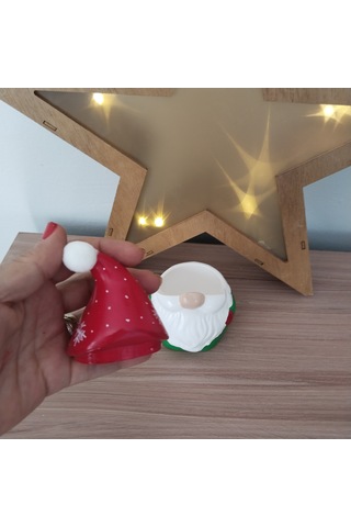 Yılbaşı Cücesi Gnome Kartanesi Desen Dekoratif