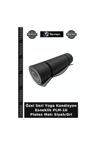 Özel Seri Yoga Kondisyon Esneklik Plm-16 Plates Matı Siyah/gri Siyah - Gri