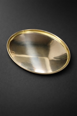 Som Pirinç Yuvarlak Gold Sunum Tepsi 20 Cm 180 Gr