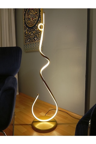 Gold / Home / 120 Cm / Lambader / Alüminyum Gövde / 3 Renk Işık /