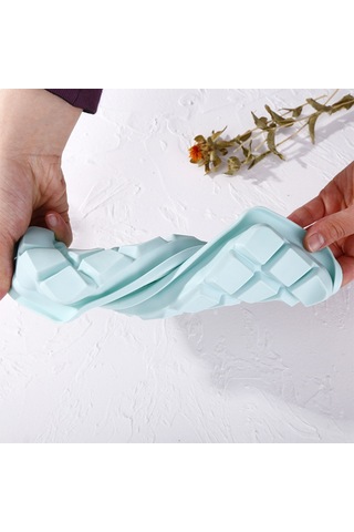 Padalink Mutfak Ve Bar Kullanıma Uygun 24 Hücreli Kapaklı Silikon Buz Kütüphanesi - Mavi Çok Renkli