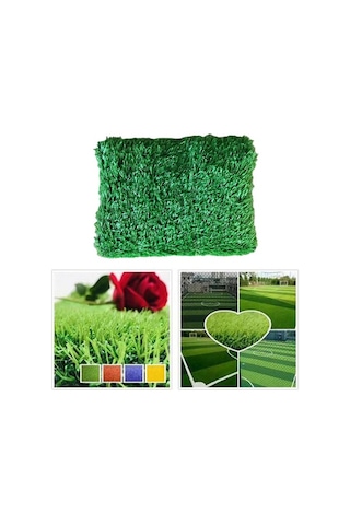 Trendooze Homyl Yüksek Kaliteli Suni Çim Kapalı Mat 1x1m Yeşil Renk Ev Dekorasyonu
