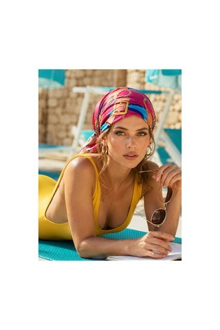 Lilly Gül Kırmızı Pembe Renkli Eşarp Kırmızı Kırmızı