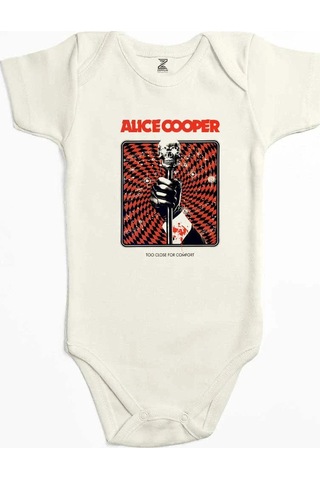 Zepplin Giyim Alice Cooper Too Close For Comfort Mikrofon Pembe Bebek Body Zıbın