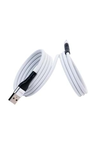 Bmuc-03 Beyaz Manyetik Usb A To C Kablo 2 M, Süper Hızlı Şarj