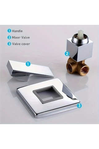 Fastbuy Challenger Elektrokaplama Krom Duş Seti: Montajlı Duş Başlığı & Duvara Monte Musluk, Xn 2827c Krom Krom