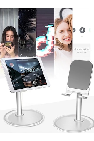 Thentech Tepsili Sağlam Kaydırmaz Telefon Tablet Tutucu Kaliteli Stand