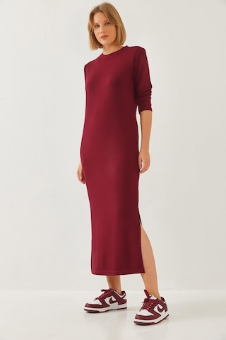 Shade Kadın Modal Kumaş Uzun Elbise 60351127 - Bordo