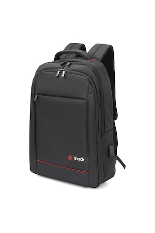 Mack Mcc-006 15.6" Offıce Usb Girişli Notebook Sırt Çantası Siyah Bej - Siyah