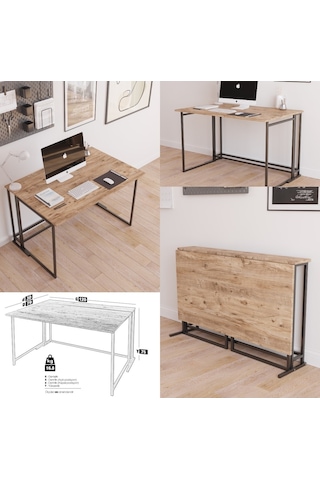 Fahrettinküçük Worklife Katlanabilir Çalışma Masası Bilgisayar Masası Çizim Masa