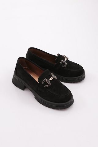 Dgn 5587 Kadın Loafer Ayakkabı Siyah