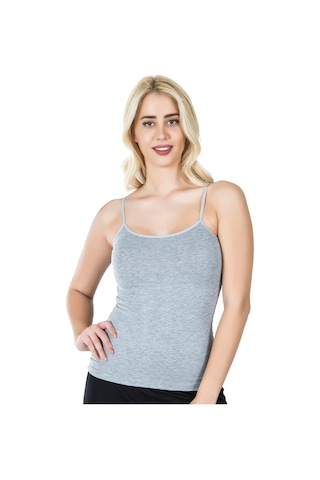 Moon Wear İp Askılı Kadın Atlet 210 Gri