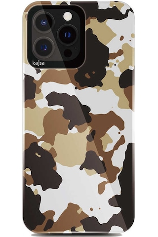 Kajsa Apple Uyumlu iPhone 13 Pro Max Kılıf Asker Desenli Kajsa Camo Kapak ZORE-219781