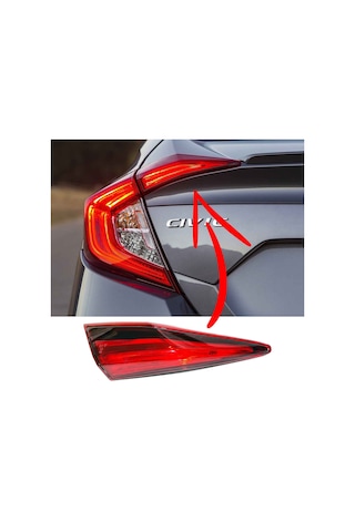 Honda Civic Fc5 Sedan Bagaj İç Stop 2017 2021 Sol