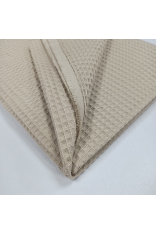 Waffle Pike Bornozluk Kumaş 100% Pamuk W-05 Bej