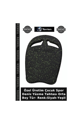 Özel Üretim Çocuk Spor Deniz Yüzme Tahtası Orta Boy Tür- Renk:siyah-yeşil Siyah - Yeşil