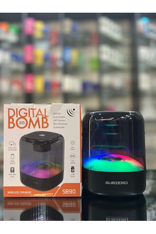 Subzero SB90 RGB Işıklı Bluetooth Mp3 / Mp4 Çalar Hoparlör