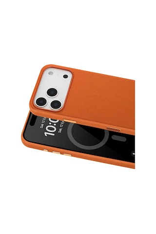 Joko - 659 - Apple Apple iPhone Uyumlu 17 Pro Max Vero Magsafe Kapak - Csmo-tex - - Turuncu