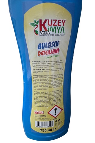 Limon Kokulu Sıvı Bulaşık Deterjanı Elde Yıkama 750 Ml