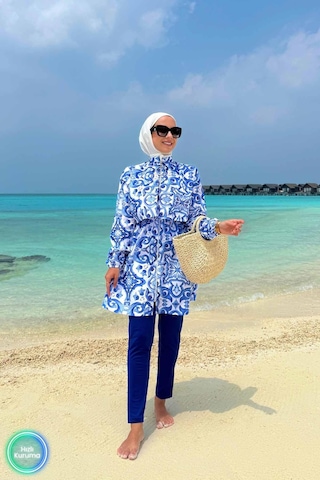 Kahijab Sea Tesettür Mayo Mavi