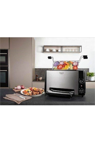 Hotpoint VG 120 GHXO- 106011 Dik Izgara Inox