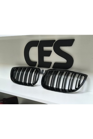 Bmw E92 06-09 Uyumlu Pianoblack Çift Çıta Panjur Takımı Sıfır 1
